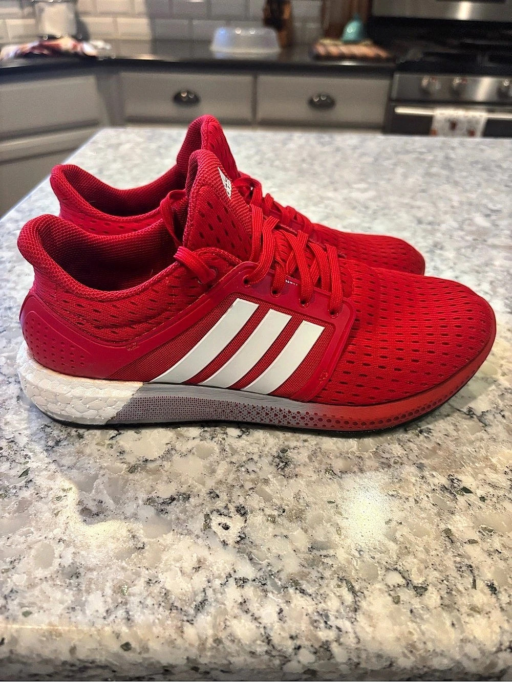 Adidas Solar Boost "Scarlet" running shoes
